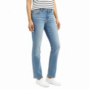 Planet Motherhood Full Panel Light Wash Boot Cut Soft & Stretchy Blue Jeans